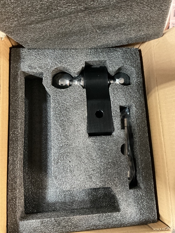 Photo 1 of ***(NO RETUNRS OR REFUNDS/ FOR PARTS ONLY/MISSING PARTS)***
Kohree Adjustable Trailer Hitch Fit 2 Inch Receiver, Dual Solid Ball 2" and 2-5/16"(12,500 LBS GTW), 10" Drop & Rise Heavy Duty Aluminum Tow Hitch with 4 Silencer Pads & 2 Locking Hitch Pin, Blac