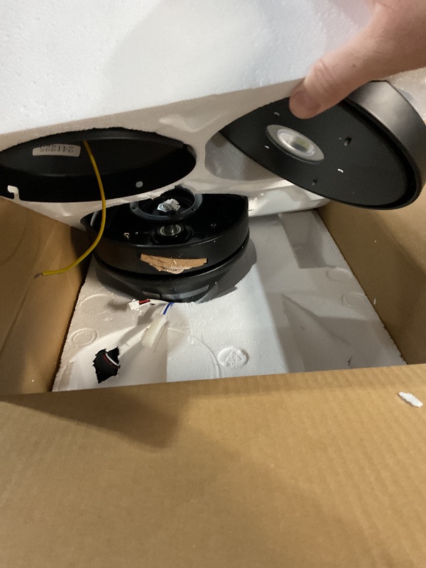 Photo 1 of * Previously opened * Amico Ceiling Fans with Lights, 42 inch Low Profile Ceiling Fan with Light and Remote Control, Flush Mount, Reversible, 3CCT, Dimmable, Noiseless, Black Ceiling Fan for Bedroom, Indoor/Outdoor Use
