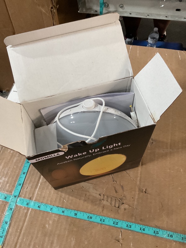 Photo 1 of **MISSING POWER CORD***
MOMILLA Sunrise Alarm Clock, Smart Wake-up Light Compatible with Alexa, Dual Alarms with FM Radio, Snooze Function for Heavy Sleepers, Adults&Kids