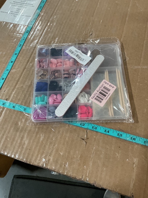 Photo 1 of ***FACTORY SEALED*** FANDAMEI Press on Nails, 24 Colors 576PCS Press on Nails Short, Matte Glossy Press on Nails Short Square. Glitter Press on Nails Short Round. Natural Fit Lightweight Fake Nails Natural for Nail Art