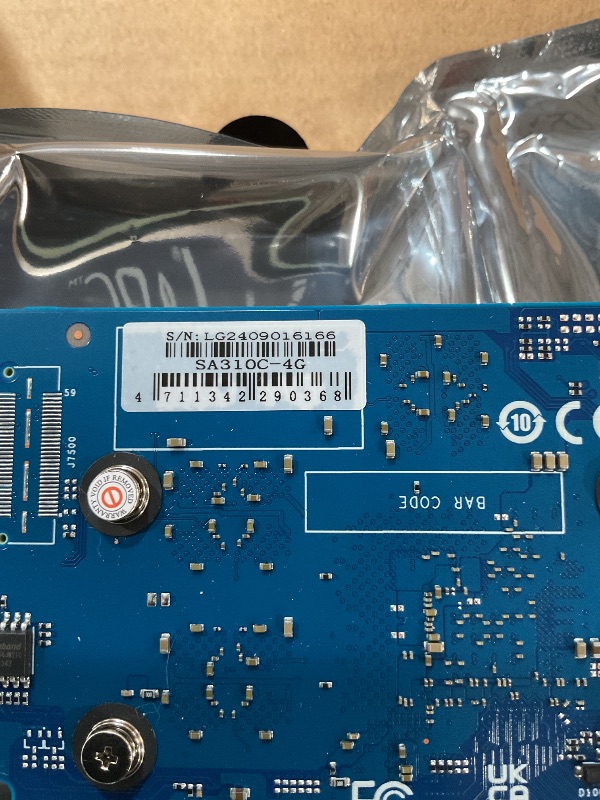 Photo 1 of ***(NO RETURNS OR REFUNDS/ FOR PARTS ONLY/ NON FUNCTIONAL)***
Sparkle Intel Arc A310 ECO, 4GB GDDR6, 50W TBP, Short Bracket is Included, Low-Profile, Single Fan, Single Slot, HDMI x1, Mini DisplayPort x2, SA310C-4G