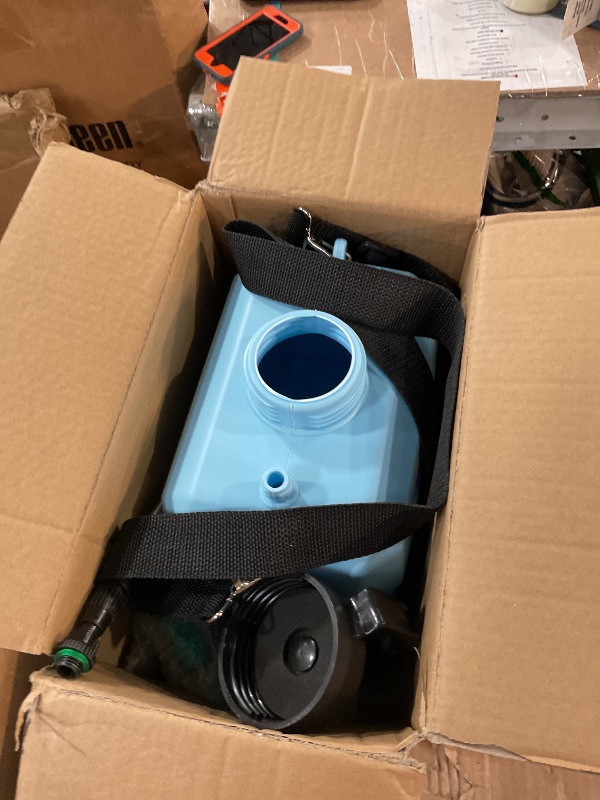 Photo 1 of **Missing a part***
Battery Powered Garden Sprayer 2 Gallon, 7.4V Powerful Electric Backpack Sprayer, Weed Yard Lawn Sprayer with 5 Mist Nozzles & Retractable Wand & Adjustable Strap for Lawn, Garden, Yard