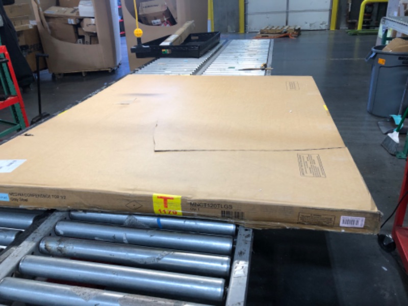 Photo 1 of MLNMNCT120TLGS - Mayline Gray Laminate Medina Conference Tabletop