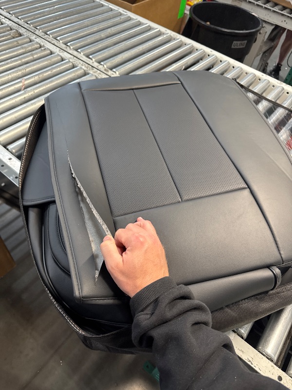 Photo 1 of (USED/FAIR) Coverado Car Seat Covers Full Set, Seat Covers for Cars, Black Car Seat Cover, Car Seat Protector Waterproof, Nappa Leather Car Seat Cushion, Car Seat Covers Front Seats and Back Fit for Most Cars
