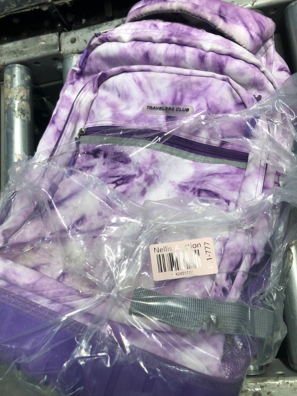 Photo 1 of * A LITTLE DIRTY*

Travelers Club Rolling Backpack, Purple Tie, 18 Inch