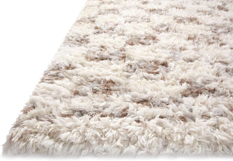 Photo 1 of **TRUCK/TRAILER PICK UP ONLY** Loloi Angela Rose Amira Collection, Ivory & Pebble, 7'-10" x 10' Area Rug – Extra Plush Moroccan Rugs for Living Room Bedroom Entryway & Hallway No Shed High Traffic Area Home Decor Rug