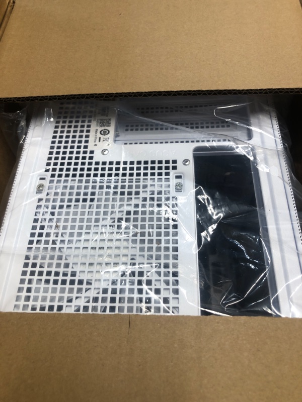 Photo 1 of (MISSING ACCESSORIES/TOOL KIT) ASUS Prime AP201 33-Liter MicroATX White case with Tool-Free Side Panels and a Quasi-Filter mesh, with Support for 360 mm Coolers, Graphics Cards up to 338 mm Long, and Standard ATX PSUs