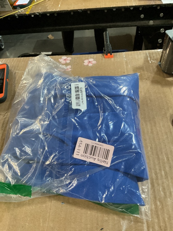Photo 1 of (BAGGED) VFSHOW Womens 2024 Winter Work Business Dresses Pockets Midi Belted Buttons Office Church Elegant Fit and Flare A-Line Dress (Royal Blue, Medium) 11369 LBLU M