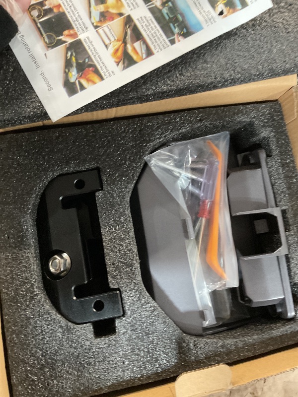 Photo 1 of Monitor Screen Swivel Mount for Model 3 (2017-2023) Model Y (2020-2024) Upgraded Four Directions Adjustable GPS Navigation Central Control Display Swivel Bracket (Left/Right 30° Up/Down 15°)