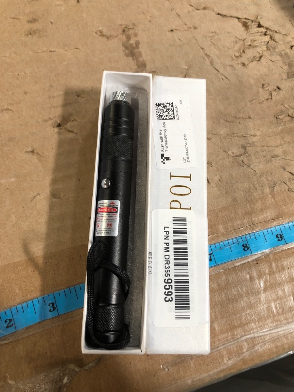 Photo 1 of Laser Pointer High Power Rechargeable Lazer Pointer, Laser Pen with Long Range Adjustable Focus with Star Cap, Laser Pointer Pen Suitable for Outdoor, Astronomy, Cats Dogs (Red)