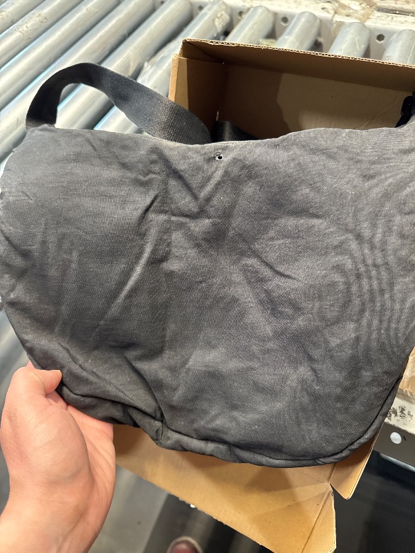 Photo 1 of **Minor damage**Has a small hole in it ***
Hobo Bag for Women Men Crescent Shoulder Bag Retro Nylon Canvas Crossbody Bag Slouchy Corduroy Dumpling Bag Purse