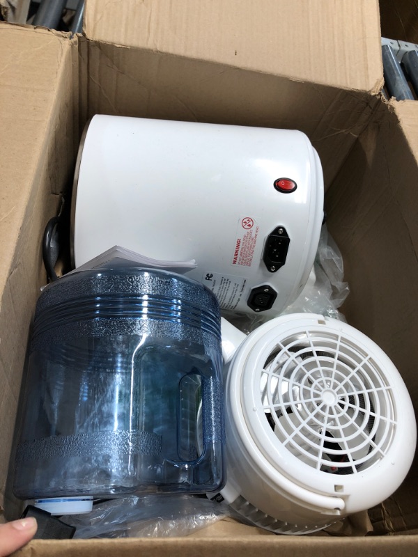 Photo 1 of VEVOR Water Distiller, 1.1 Gal Distilled Water Machine, 750W Pure Water Distilling w/BPA Free Plastic Container, Water Distillation Kit w/Button, Countertop Distilled Water Maker for Home, White