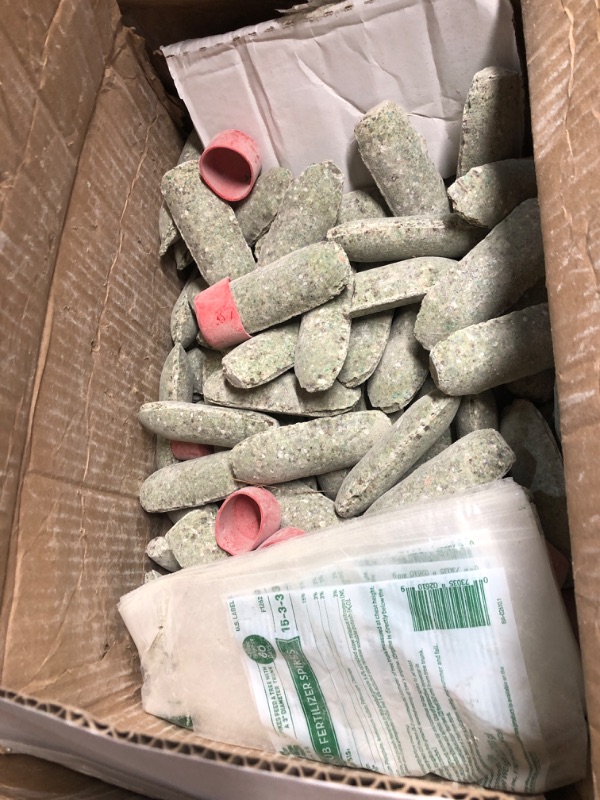 Photo 1 of SEE NOTES, PLEASE** Jobe’s Slow Release Tree and Shrub Fertilizer Spikes, Easy Plant Care for Oak, Maple, Dogwood, Boxwood, and Many More Acid Loving Trees and Shrubs, Bulk 160 Count