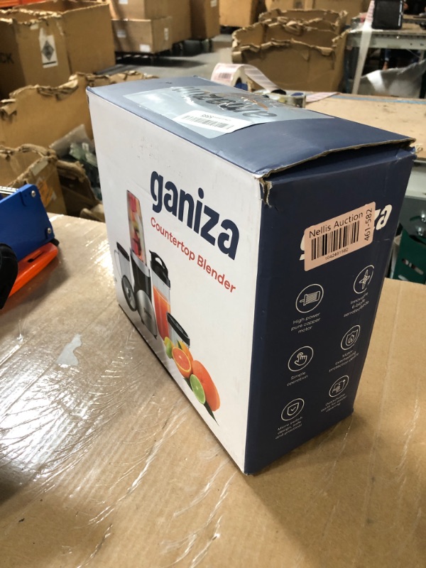 Photo 1 of ***PARTS ONLY***
Ganiza Smoothie Blender, Blender for Shakes and Smoothies, 15-Piece Personal Blender and Grinder Combo for Kitchen, Smoothies Maker with 4 BPA-Free Portable Blender Cup, Nutritious Recipe, MAX 900W