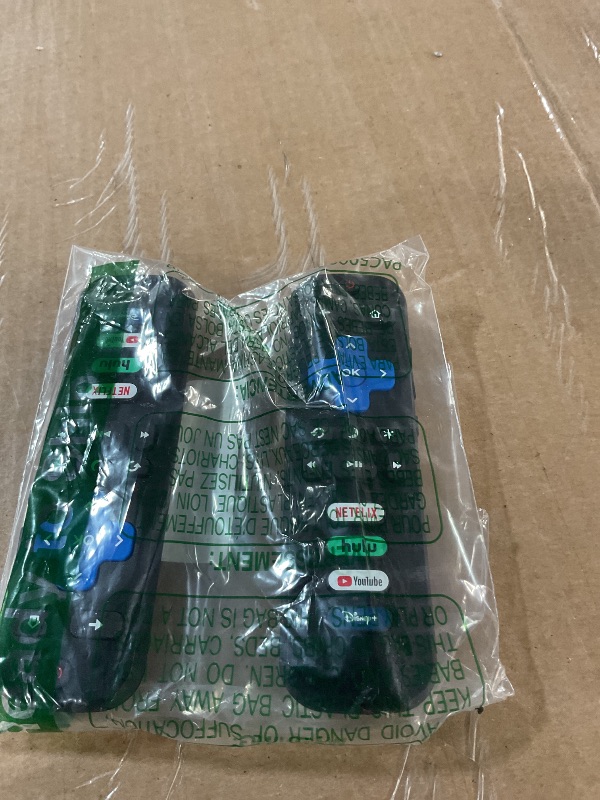 Photo 1 of (Pack of 2) Replacement-Remote-Control for Roku-TV,Compatible for TCL Roku/Hisense Roku/Onn Roku/Philips Roku Smart TVs(Not for Roku Stick and Box)