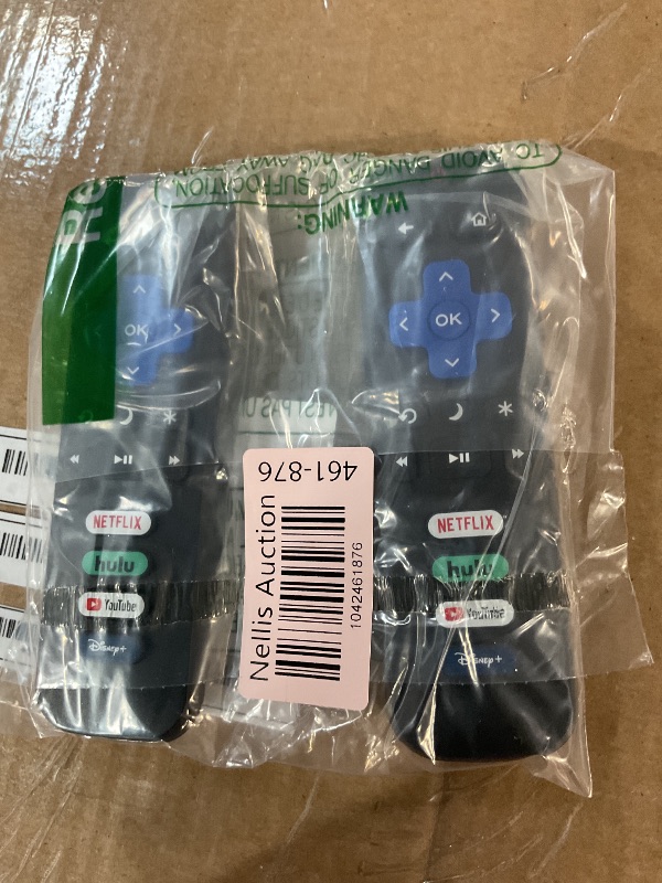 Photo 1 of (Pack of 2) Replacement-Remote-Control for Roku-TV,Compatible for TCL Roku/Hisense Roku/Onn Roku/Philips Roku Smart TVs(Not for Roku Stick and Box)