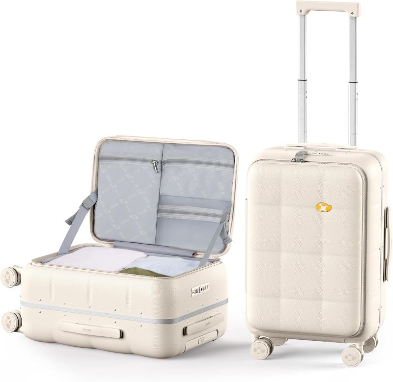 Photo 1 of (Used)MGB 20 Inch Carry On Luggage with Wheels PC Hard Shell Suitcase 