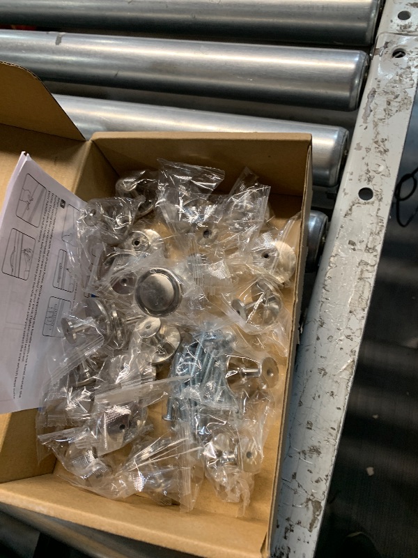 Photo 1 of **ONLY 22 KNOBS IN PACK***
Ravinte 30 Pack Brushed Nickel Cabinet Pulls 1-1/4 inch Kitchen Drawer Pulls Cabinet Door Handles Knobs for Dresser