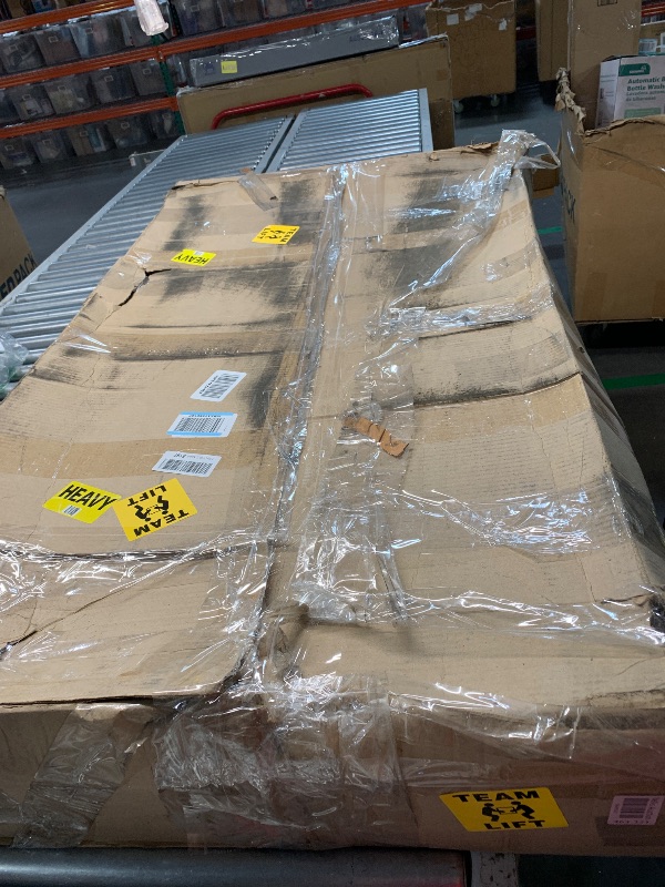 Photo 1 of (sold for parts only) (incomplete item) Lyromix 77.64''Dog Crate Furniture Large Breed TV Stand with Double Rooms,Wooden Dog Kennel 