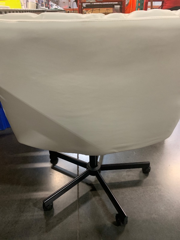 Photo 1 of (see images for damage) TVON Armless Office Desks Chair with Wheels and Thickened Cushion, Ergonomic Home Office Computer Chair