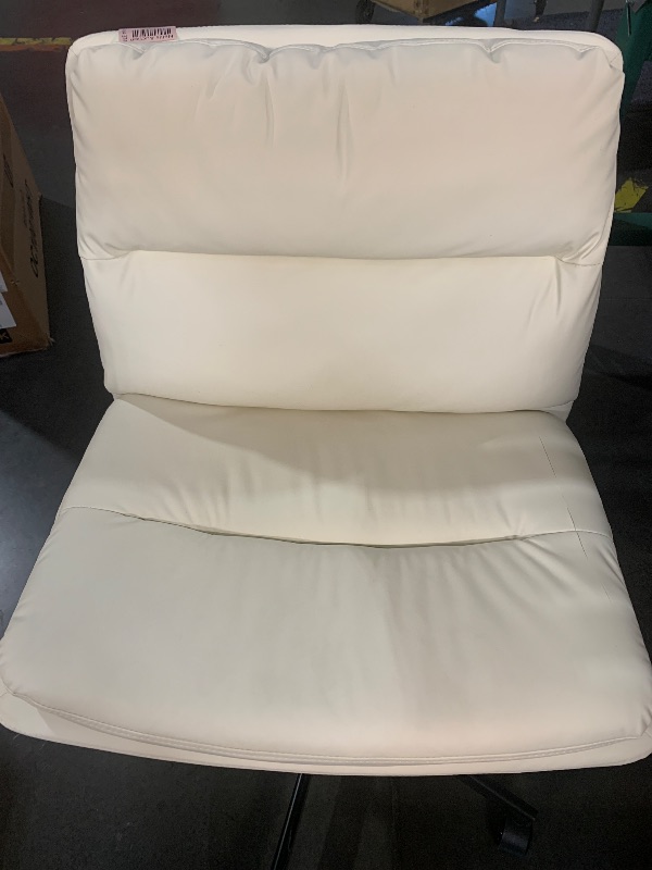 Photo 1 of (see images for damage) TVON Armless Office Desks Chair with Wheels and Thickened Cushion, Ergonomic Home Office Computer Chair