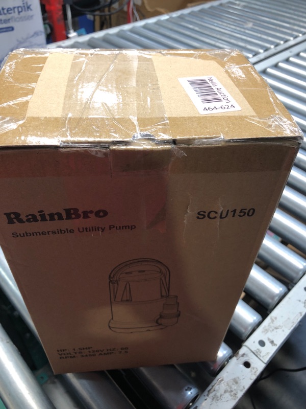 Photo 1 of (PARTS) (DAMAGED) Submersible Sump Pump, Clean/Dirty Water Pump, Portable Utility Pump, Water Transfer Pump with 25-Foot Cord, 4000 GPH, Ideal for Swimming Pool, Garden Pond, Basement, and Flood Relief Drainage