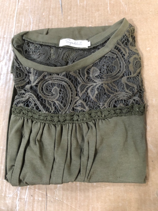Photo 1 of *** photo stock reference**** Spadehill Summer Women's Elegant Floral Lace Short Sleeve Blouse L