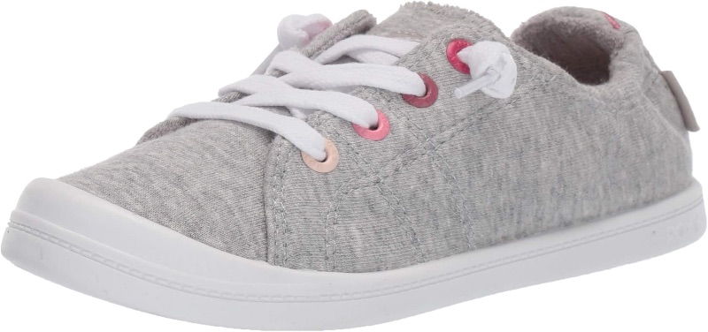 Photo 1 of Roxy Girls Bayshore Slip on Sneaker Shoe, Black 241 Exc, 11 Little Kid