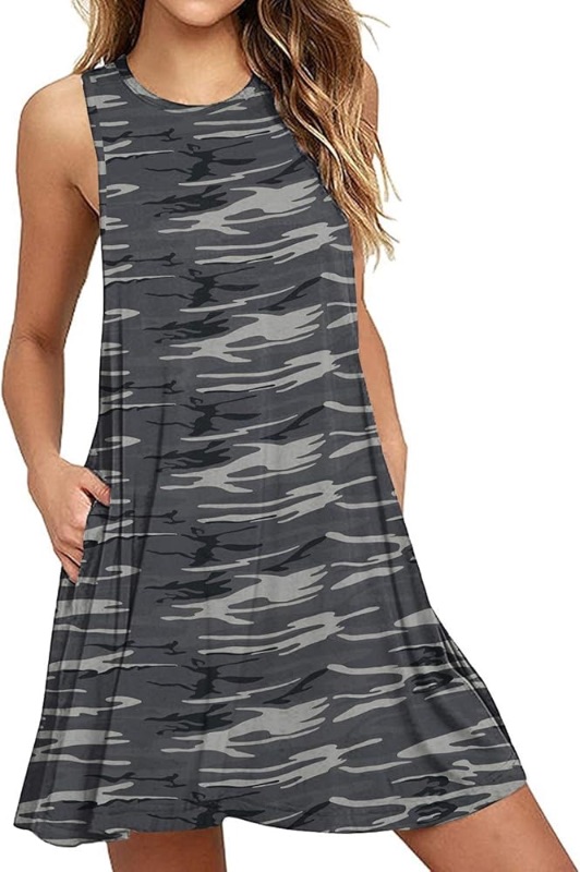 Photo 1 of *STOCK IMAGE FOR REFERENCE*
Women Summer Casual Round Neck Sundresses Swimwear Bathing Beach Cover up 2XL