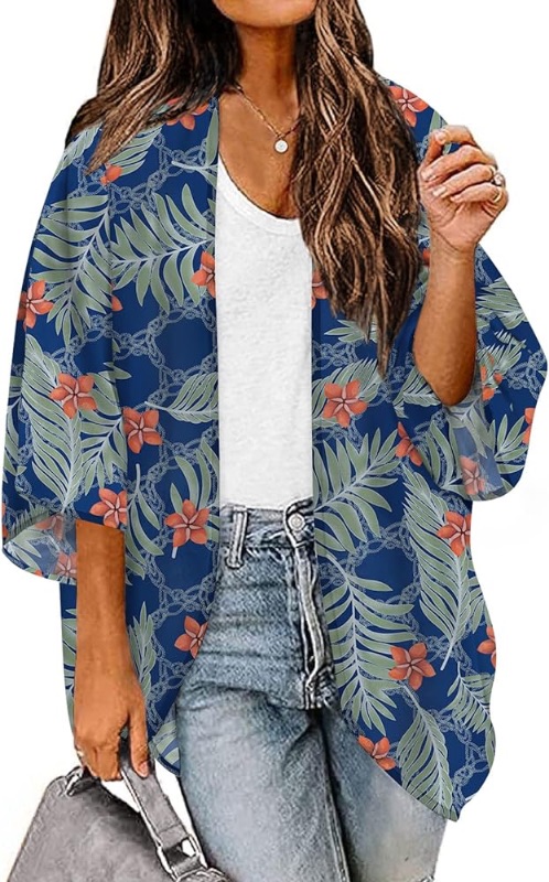 Photo 1 of *STOCK IMAGE FOR REFERENCE*
Women's Floral Kimono Summer Short Cover Ups Tops XL