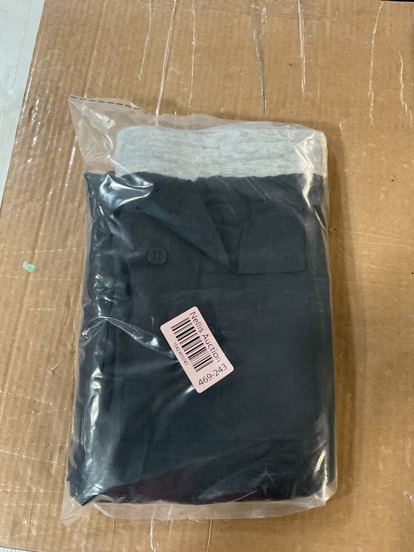Photo 1 of Fisoew Women's Straight Leg Cargo Pants Casual Low Rise Elastic Drawstring Parachute Pants with Pockets M 