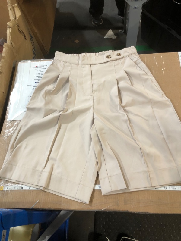 Photo 1 of *STOCK IMAGE FOR REFERENCE*
Bermuda Shorts for Women Knee Length High Waisted Cotton Elastic Wasit Summer Dressy Casual Long Chino Shorts M