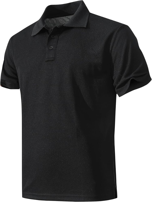Photo 1 of *STOCK IMAGE FOR REFERENCE*
Active Polo Shirts Short Sleeve Performance for Golf Tennis Daily Casual Collared T-Shirt S