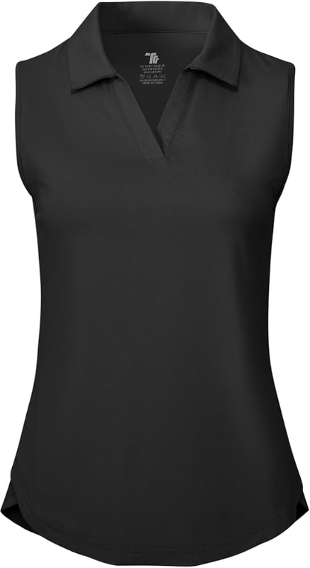 Photo 1 of *STOCK IMAGE FOR REFERENCE*
Women's Sleeveless Golf Polo Shirts Collared V Neck Tennis Tank Tops UPF 50+ Quick Dry Lightweight size: L