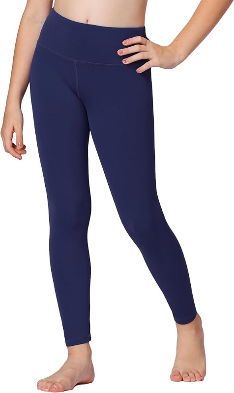 Photo 1 of  Girls Athletic Leggings Kids Dance Workout Running Yoga Pants with Hidden Pocket M 10/12