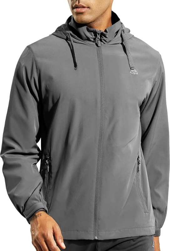 Photo 1 of Haimont Men’s Packable Windbreaker with Hood Lightweight Windproof Water Resistant Hooded Jacket for Running Hiking Travel
Large