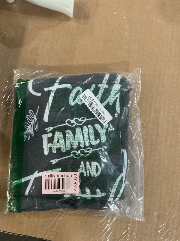 Photo 1 of (BAGGED) Womens Faith Family Farm Life Religious Farming Farmers Ranchers V-Neck T-Shirt.    L
