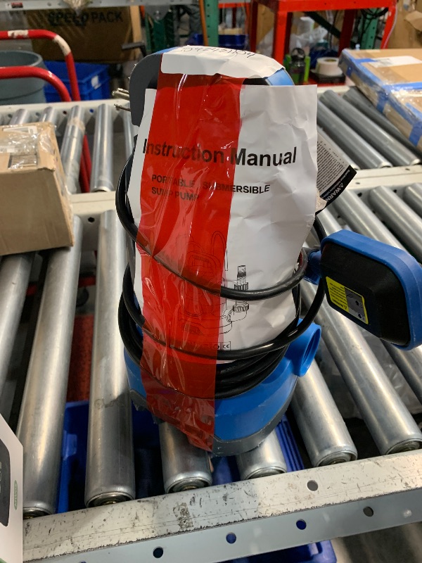 Photo 1 of ***(PARTS ONLY/ NON FUNCTIONAL)***PANRANO 3/4HP Sump Pump Automatic Submersible Water Pump 3500GPH with Float Switch Portable Utility Water Transfer Pumps with Adapters for Pool Draining Hot Tub Rain Barrel Flooded Basement