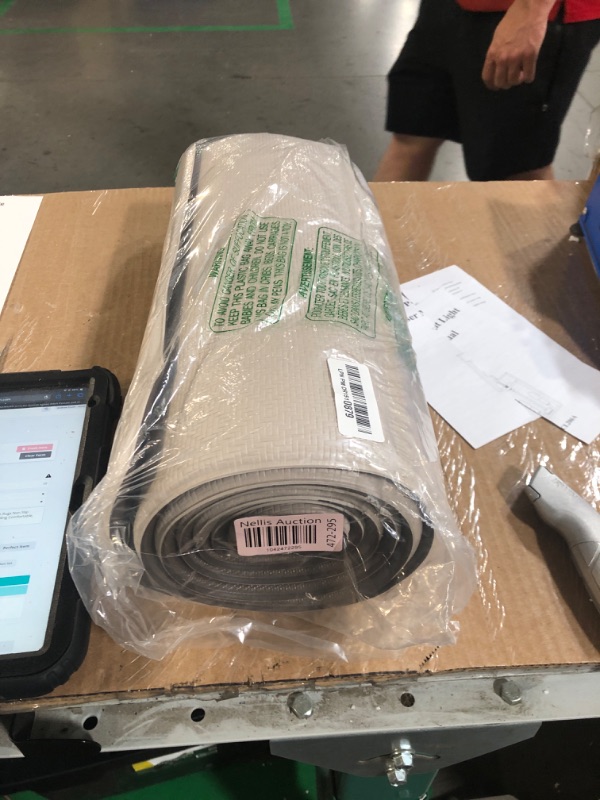 Photo 1 of Color&Geometry Kitchen Mats for Floor Cushioned Anti Fatigue, Kitchen Rugs Non Slip Kitchen Floor Mats in Front of Sink, Foam Padded Kitchen Mats for Standing Comfortable, 17"x 79", Beige