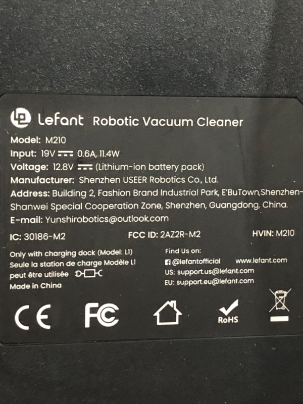 Photo 1 of (used)(missing pieces) MAMNV Robot Vacuum and Mop Combo, WiFi/App, Robotic Vacuum Cleaner with Schedule, 2 in 1 Mopping Robot Vacuum 