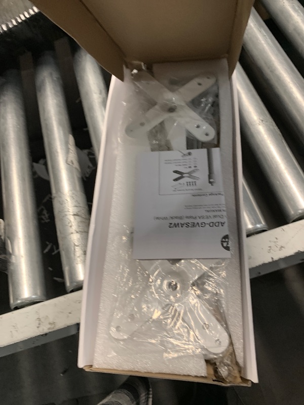 Photo 1 of CTA Digital Add-On Heavy-Duty Security Gooseneck with Dual VESA Plates - White - (ADD-GVESAB2)