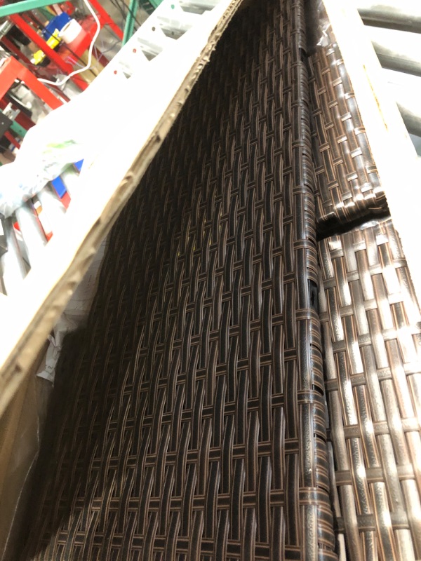 Photo 1 of (Used)(unknown if complete)LEWIS&WAYNE Large Rectangular Block Planter Box Handmade Wicker Tall Planters for Outdoor Plants with Removable Liners