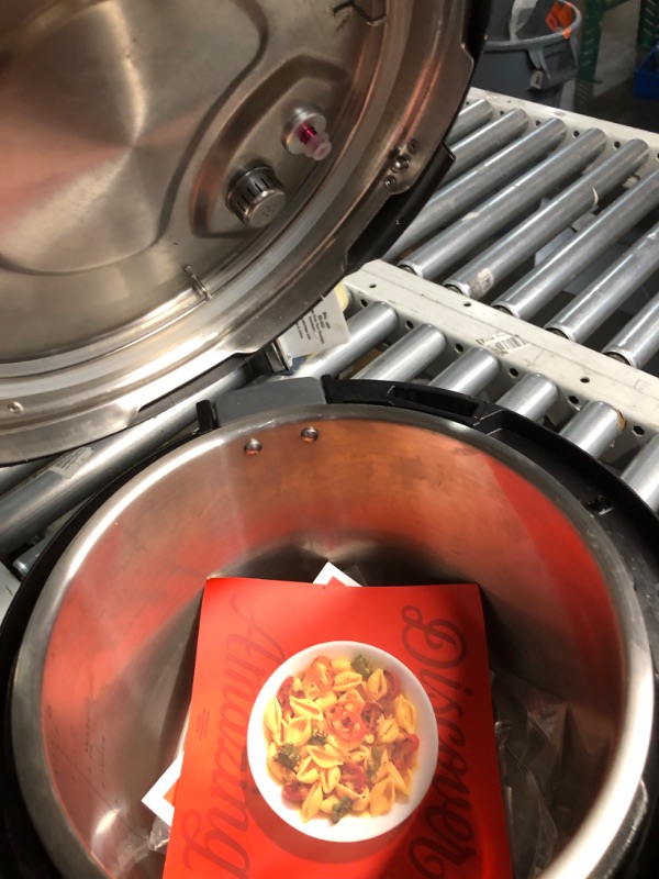 Photo 1 of ***(HEAVILY USED/ MISSING PRESSURE RELEASE VALVE)***
Instant Pot Pro (8 QT) 10-in-1 Pressure Cooker, Slow Cooker, Rice/Grain Cooker, Steamer, Sauté, Sous Vide, Yogurt Maker, Sterilizer, and Warmer, Includes App With Over 800 Recipes, Black