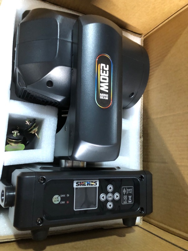Photo 1 of SHEHDS Moving Head Stage Lights Bulb 230W 7R (8500K) 14Gobos 14 Colors Wash/Beam/Frost/Rainbow Stage Effect 1.2° ~ 30° Beam Angle 8-Facet Prism DMX512 Sound Activated DJ Lights