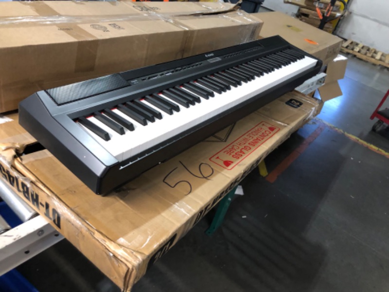 Photo 1 of ***USED - DAMAGED - CRACKED - POWERS ON - UNABLE TO TEST FURTHER - MISSING MUSIC HOLDER - SEE PICTURES***
Donner DEP-20 Beginner Digital Piano 88 Key Full Size Weighted Keyboard, Portable Electric Piano with Sustain Pedal, Power Supply