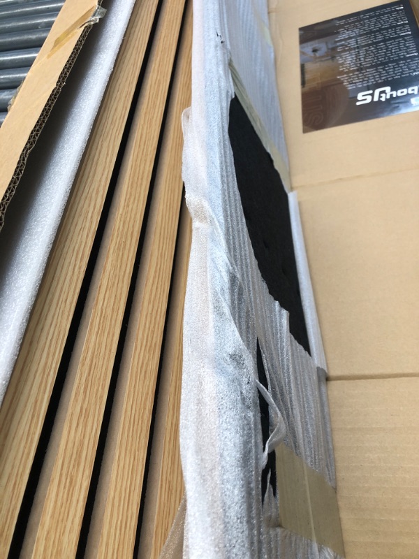 Photo 1 of Art3d 4pcs-107 x 8in Slat Acoustic Panel for Wall and Ceiling, 3D Fluted Sound Absorbing Panel with Wood Finish, Oak
***NEED A TRUCK OR TRAILER FOR PICKUP***