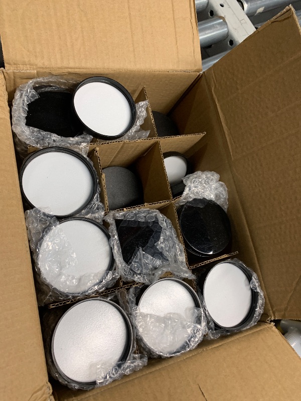 Photo 1 of (missing some jars)
12 Pack, 8 OZ Thick Glass Jars with Lids, Clear Candle Jars with 12 Metal & 12 Plastic Lids - Empty Round Food Storage Containers, Canning Jar For Spice, Powder, Liquid, Sample - Dishwasher Safe