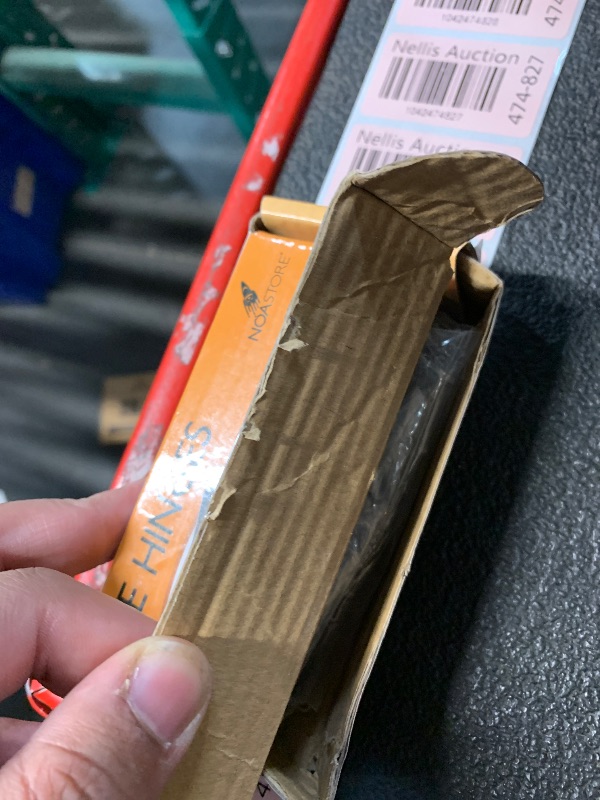 Photo 1 of (Used)(missing one)Heavy Duty Gate Hinges for Metal Gates - Retractable Driveway Guard - 5" Barrel Hinges - 2-Pack 450lb Capacity