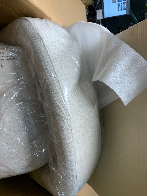 Photo 1 of (stock photo for reference)
CHITA Swivel Barrel Chair, Modern Comfy FSC Certified Upholstered Boucle Accent Chair for Living Room, Fully Assembled, Cream