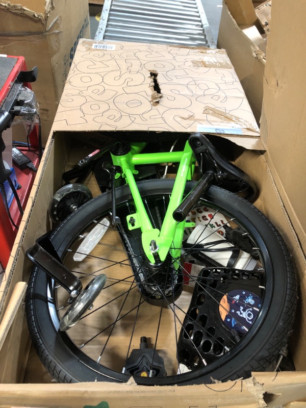 Photo 1 of ***DAMAGED - MISSING PARTS - SEE COMMENTS***
JOYSTAR 20 Inch Kids Bike with Training Wheels 20Inch Boys Bike for Ages 8-12 Year Old Children BMX Kids' Bicycle Green
